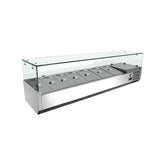 Vitrină ingrediente pizza 7 GN 1/3, 1600mm, Bonner